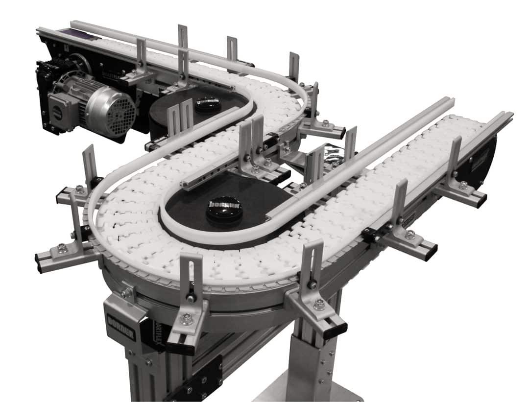 A FlexMove modular conveyor for material handling.